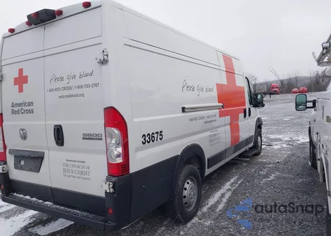 2023 Ram Promaster 3500 Cargo Van High Roof 159 Wb Ext из США, поврежденный, VIN 3C6MRVJG1PE506767